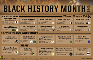 Black History Month calendar events