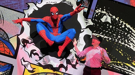 Ben Saunders with Spiderman