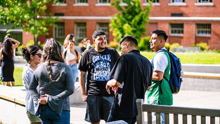 latinx students at an event