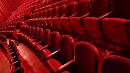 Red theatre seats