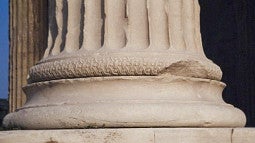 column base at Erechtheion, Athens