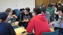 Students discussing