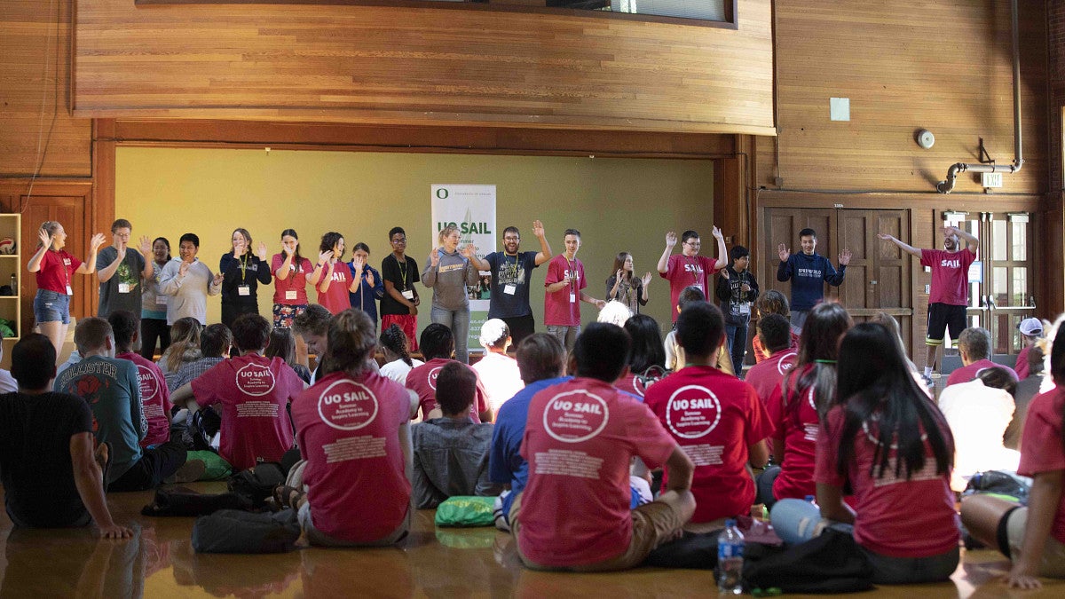 high school students take part in the SAIL program