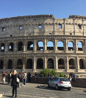 Photo of the colosseum in Rome