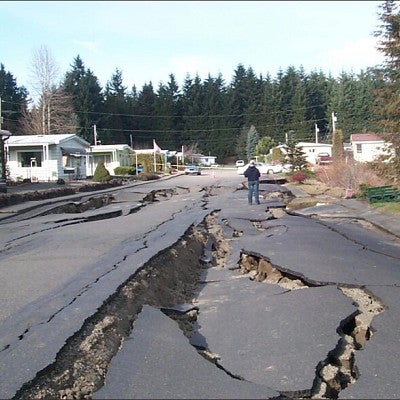 Damage in Portland following the Nisqually earthquake