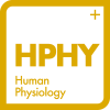 Gold and white Human Physiology logo