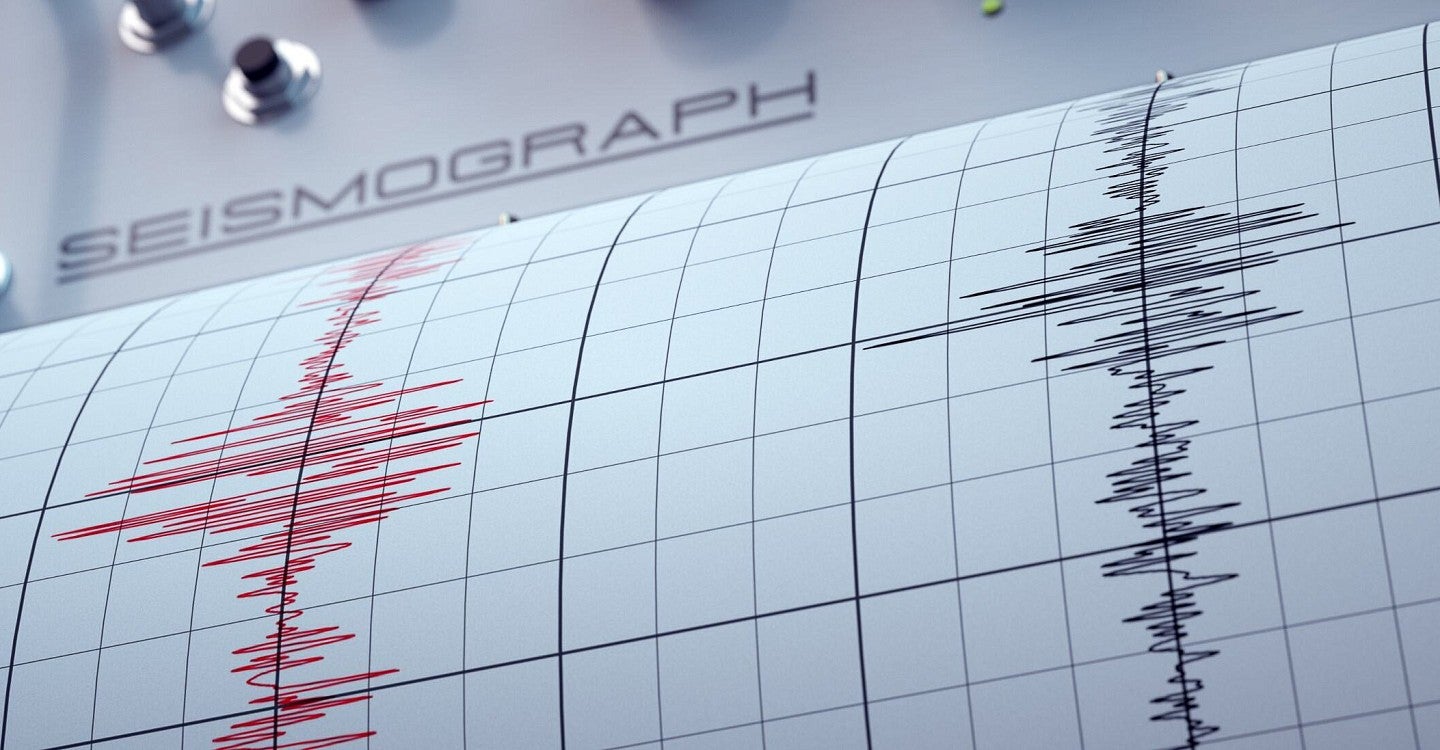 a seismograph showing an earthquake