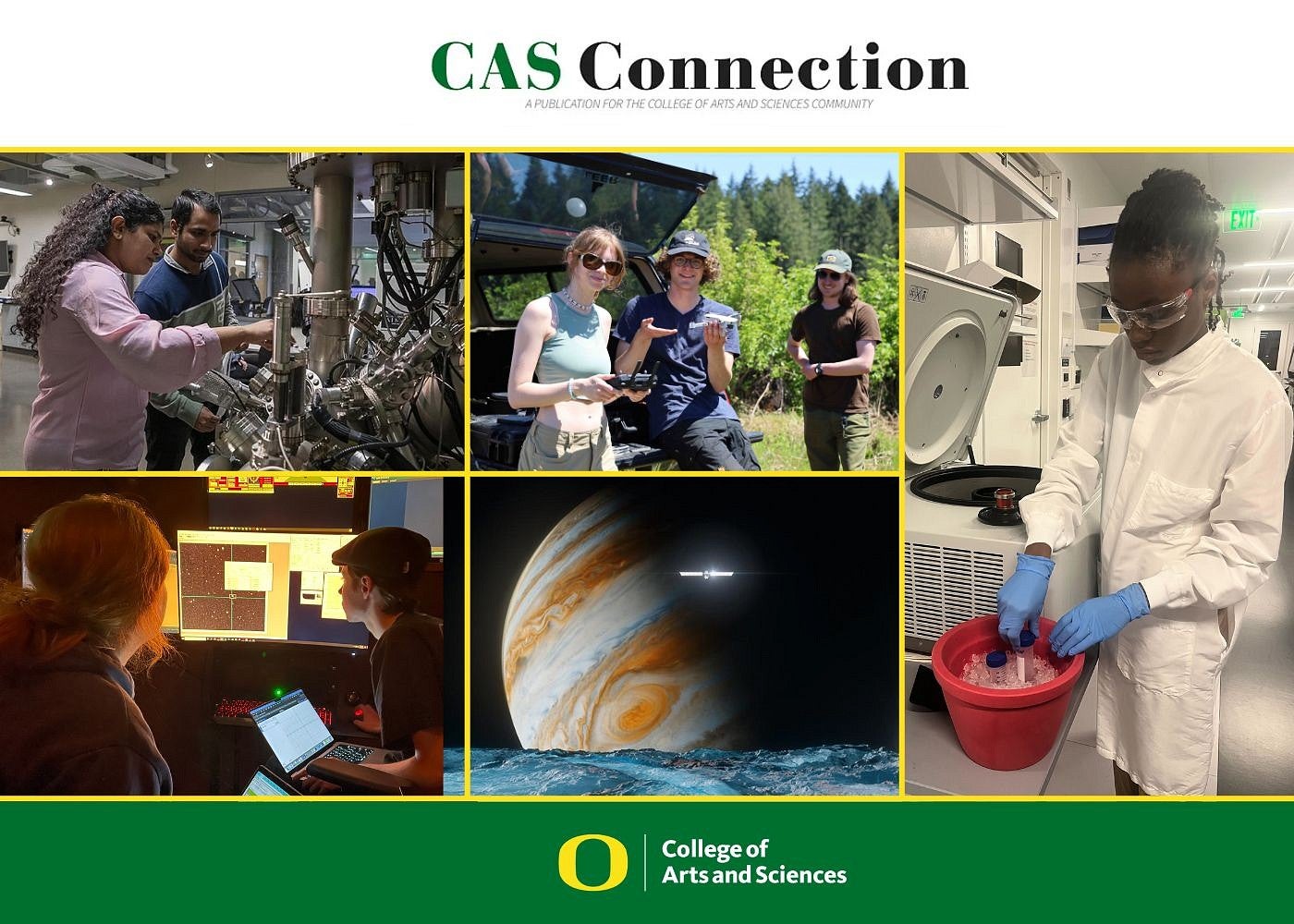 a collage of images from the CAS Connection December issue