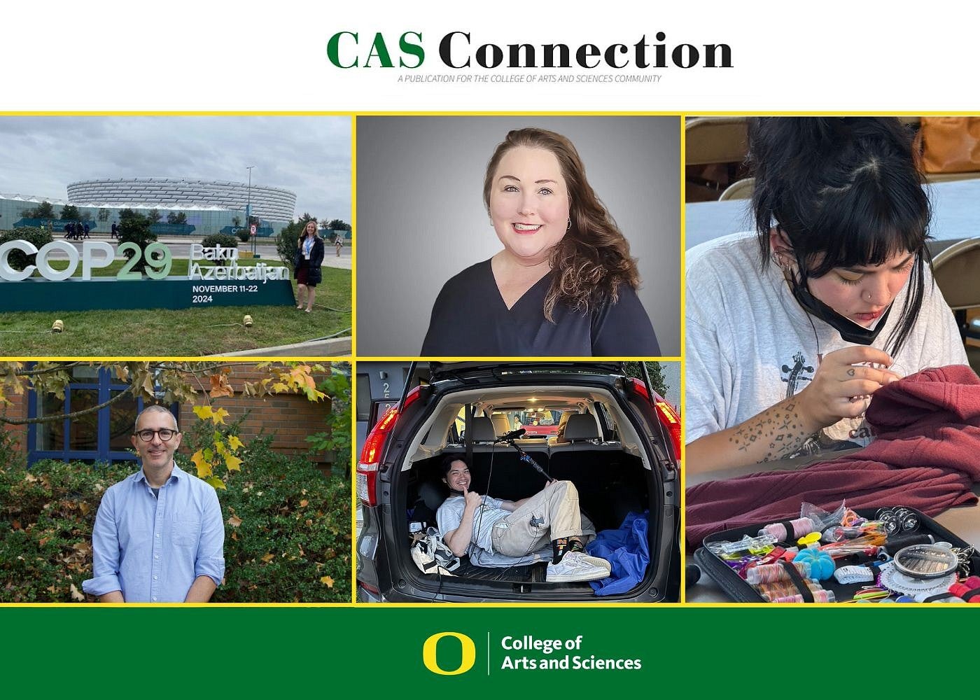 a collage of photos of people featured in the CAS Connection January 2025 issue