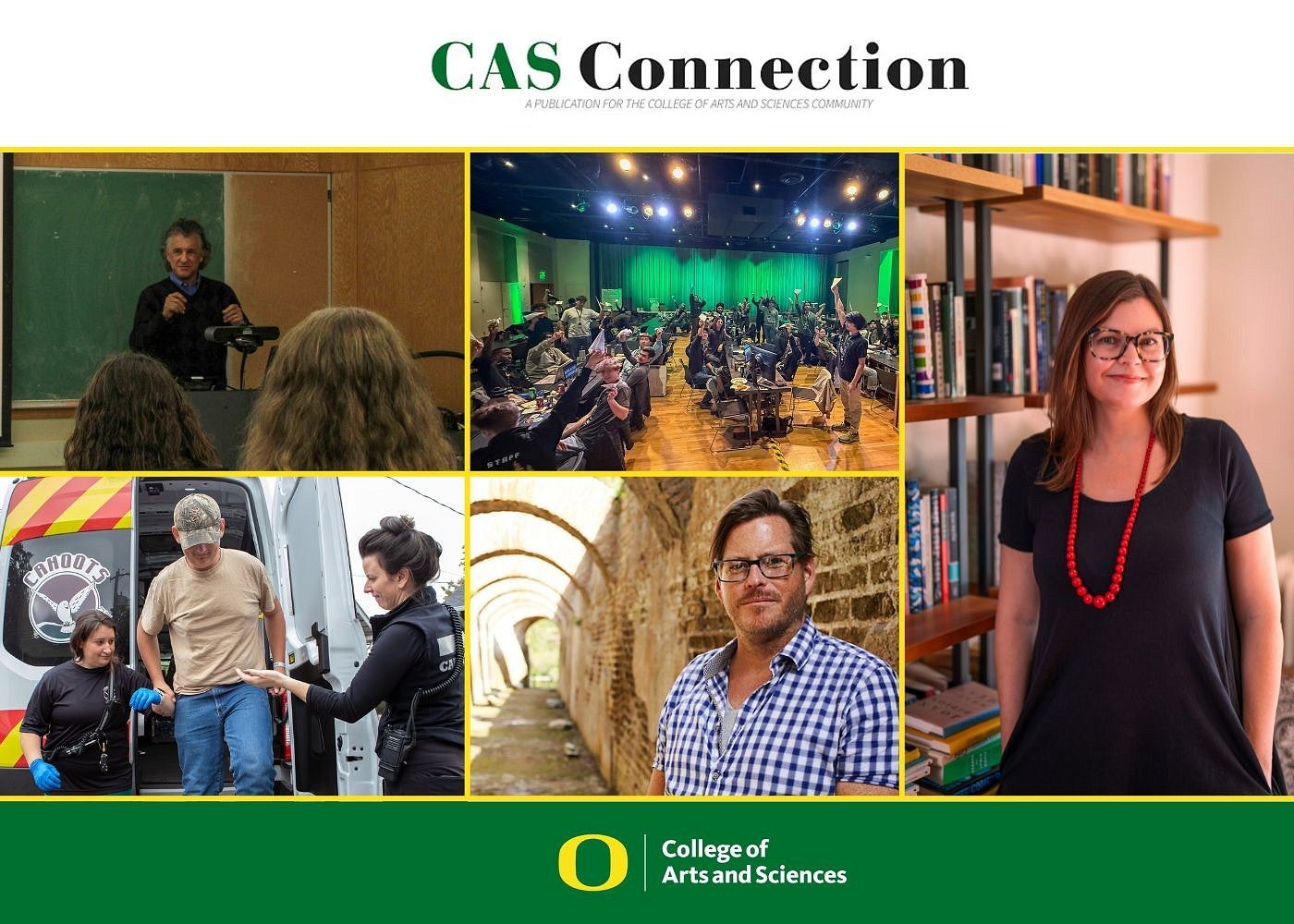 a collage of photos from the February CAS Connection newsletter