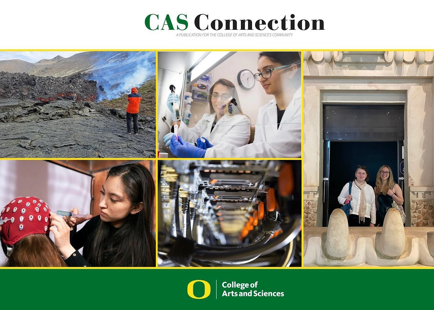 a collage of photos from the March CAS Connection newsletter