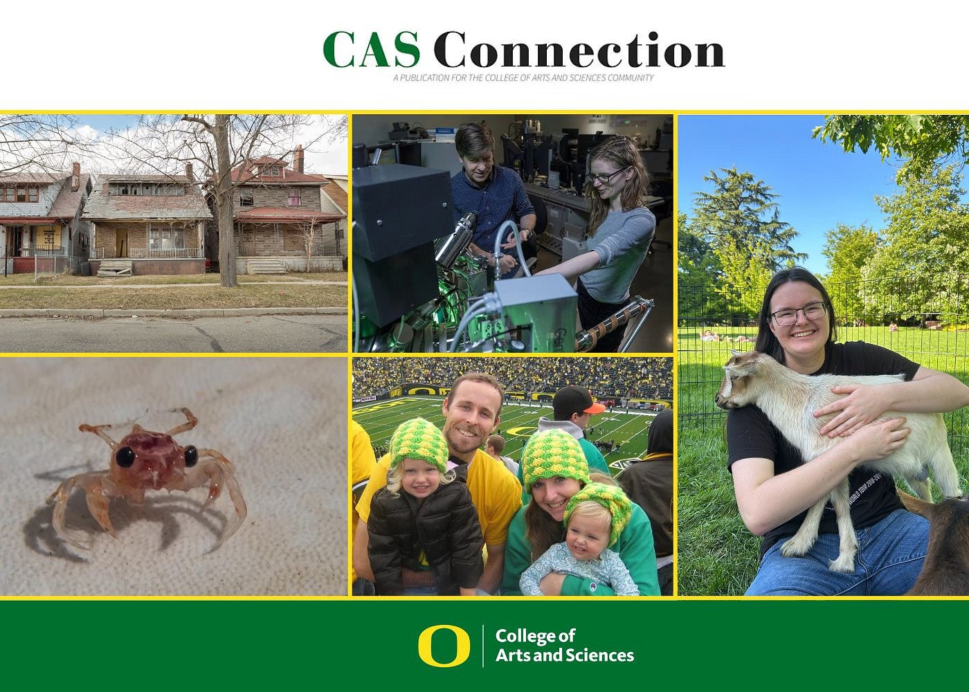 a collage of images from the CAS connection January issue