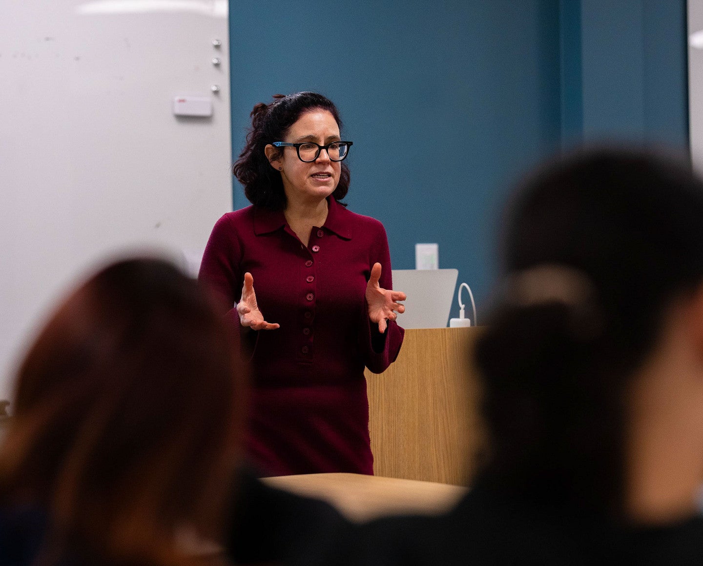 a person leading a classroom