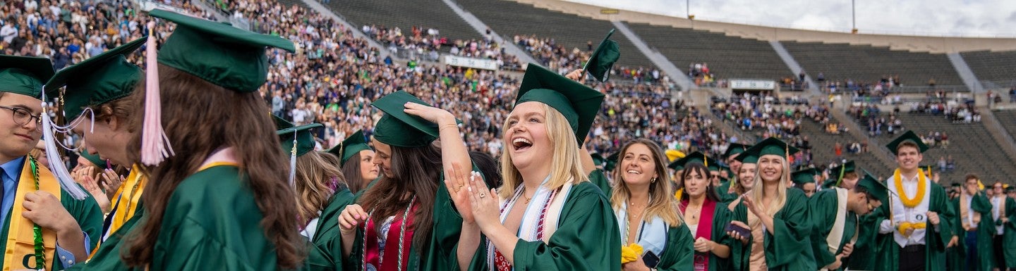 graduates at Autzen