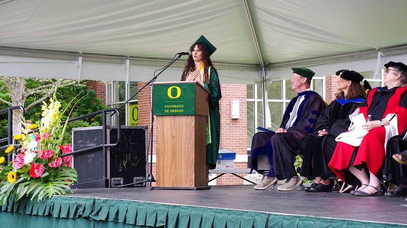 Grad speaker at 2023 Commencement