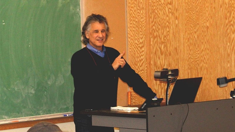 Daniel Levitin teaching conducting a lecture