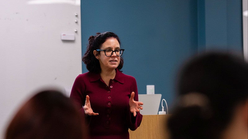 a person leading a classroom
