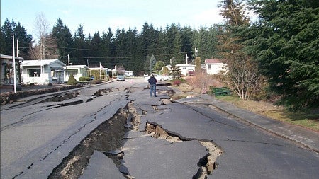 Damage in Portland following the Nisqually earthquake