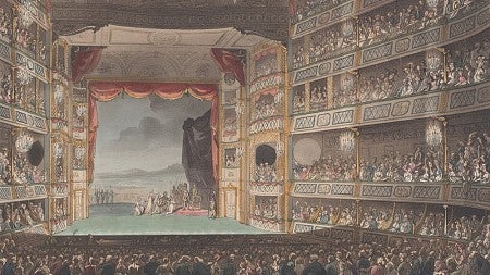 Illustration of an old theater