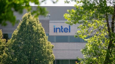 the intel building exterior