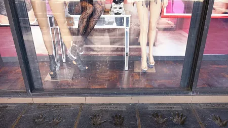 a mannequin in a shop window