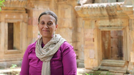 Anthropology Associate Professor Alison Carter is an archeologist whose field work is focused on Cambodia
