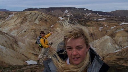 brittany erickson in iceland on the Laugavegur
