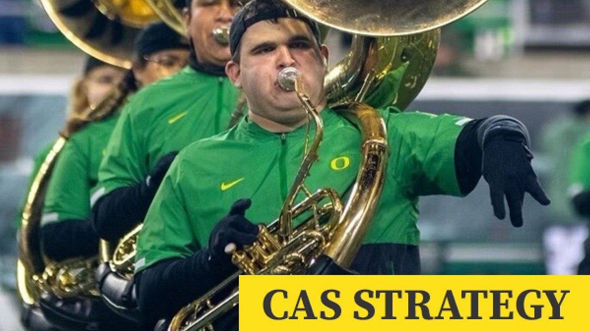 Colin Wilfrid chose to attend UO in part for its disability studies program and in part for its marching band