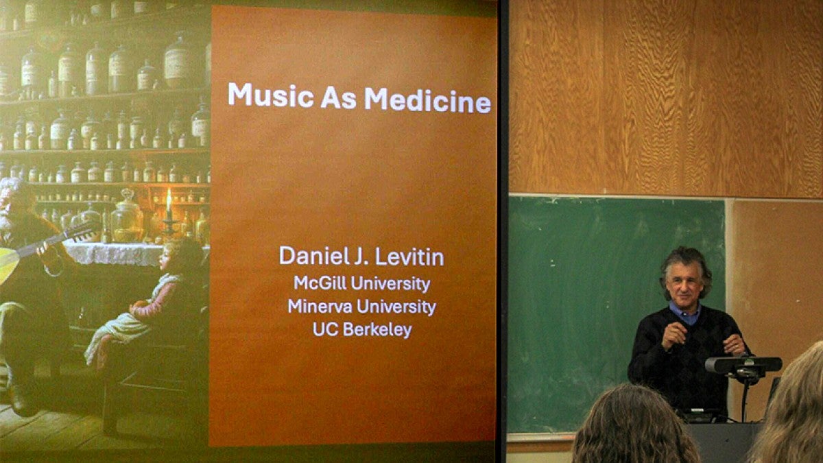 Daniel Levitin teaching class