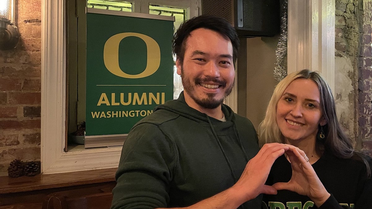 Cinama Studies Alumni, Natalie Jacobsen and husband