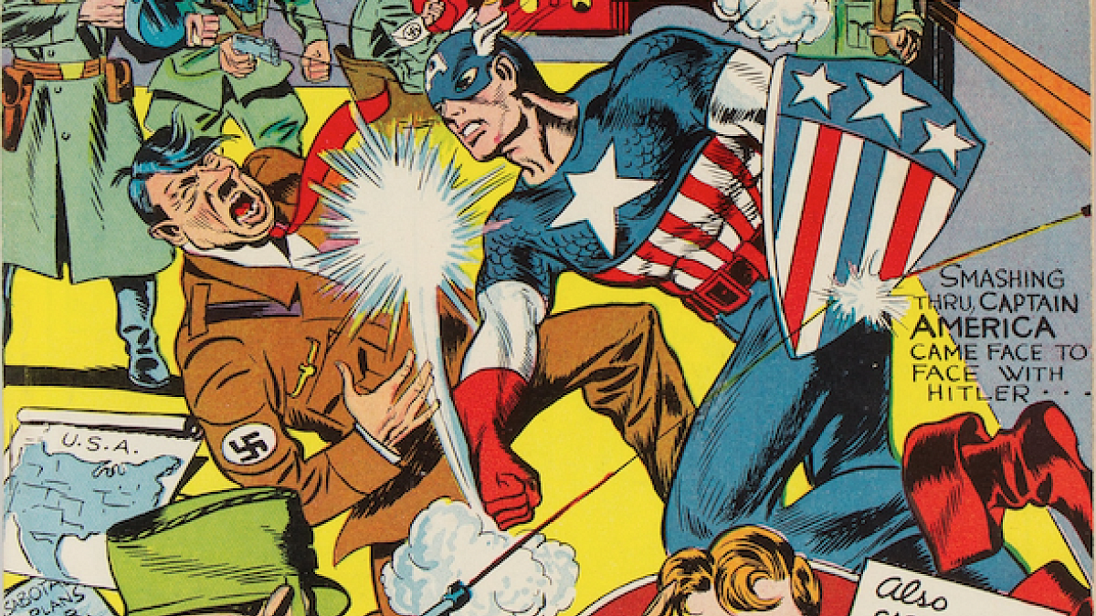 Comics exhibition - Captain American by Jack Kirfy