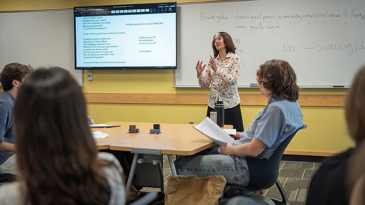 Fabienne Moore, associate professor of French