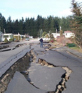 Damage in Portland following the Nisqually earthquake