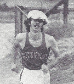 Daniel Wojcik runs in a 1973 cross-country
